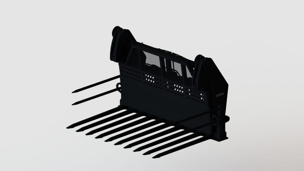 Front view of an Ulrich Compost Fork.