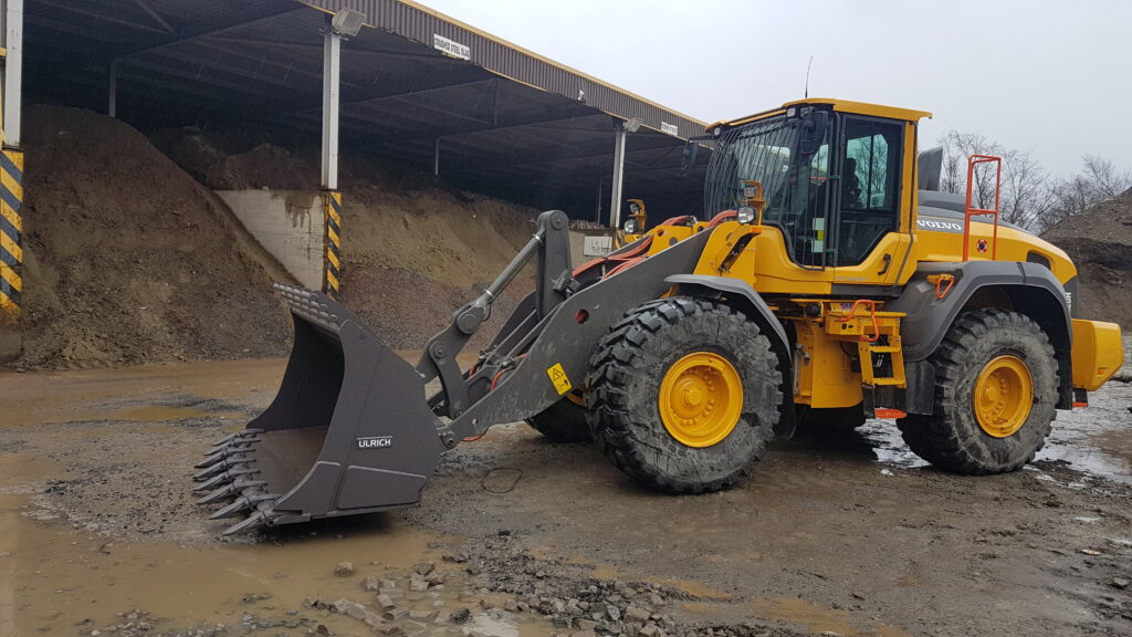 Rock Bucket pictured on a client site.
