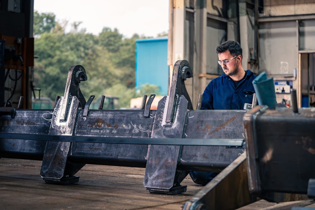 Supervisor Inspecting Ulrich High Tip Cradle